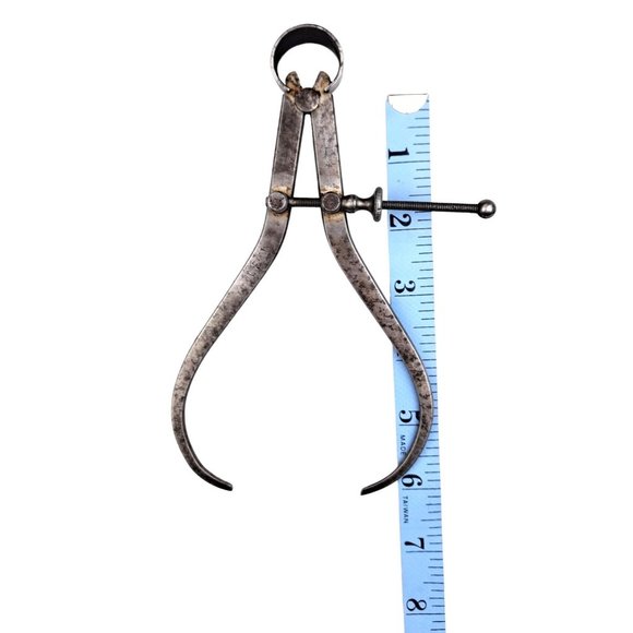 Vintage Starrett Outside Spring Caliper 6 inch Machinist Tool Measure Flat Leg - Picture 5 of 5